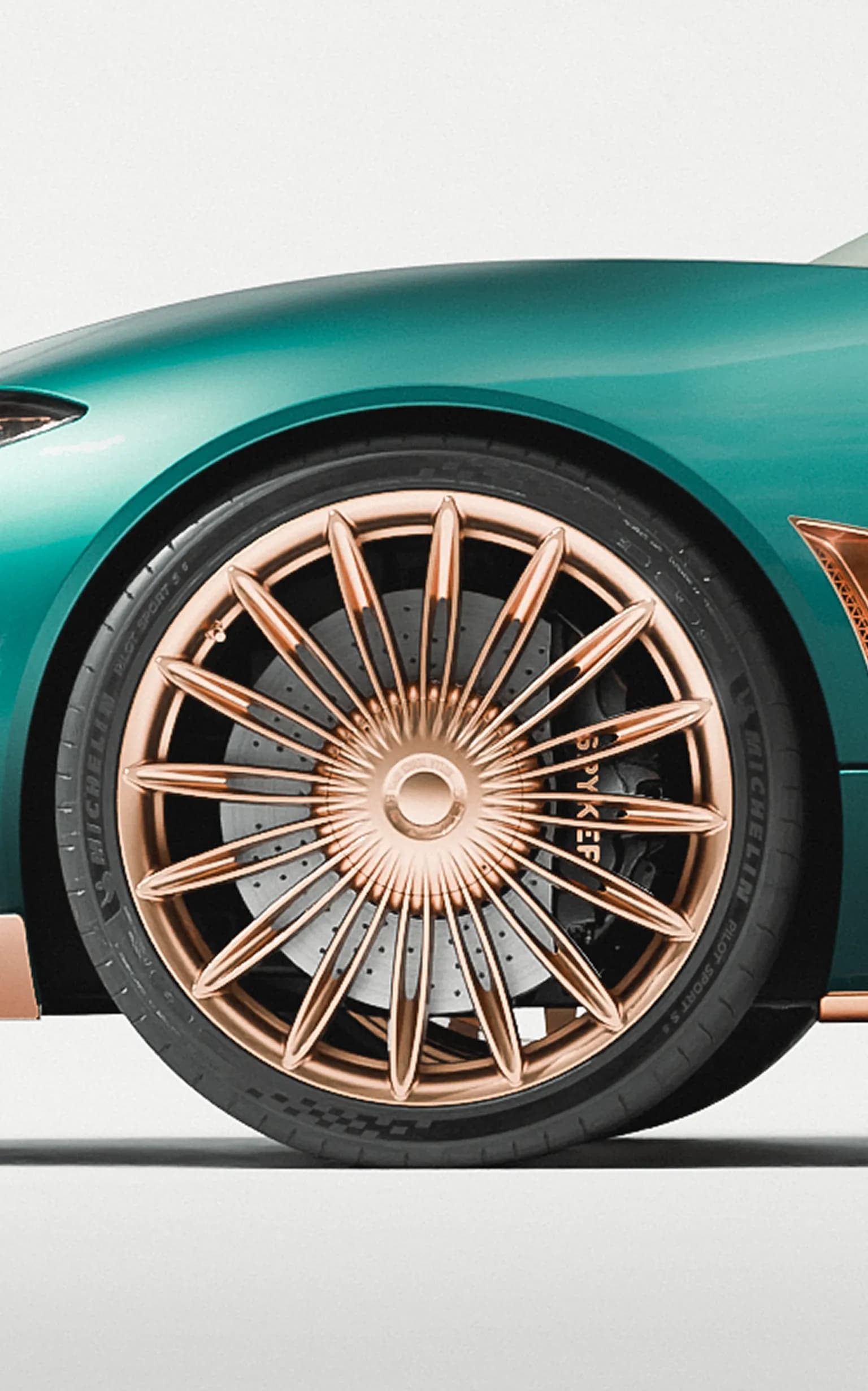 Wheel of the new Spyker car