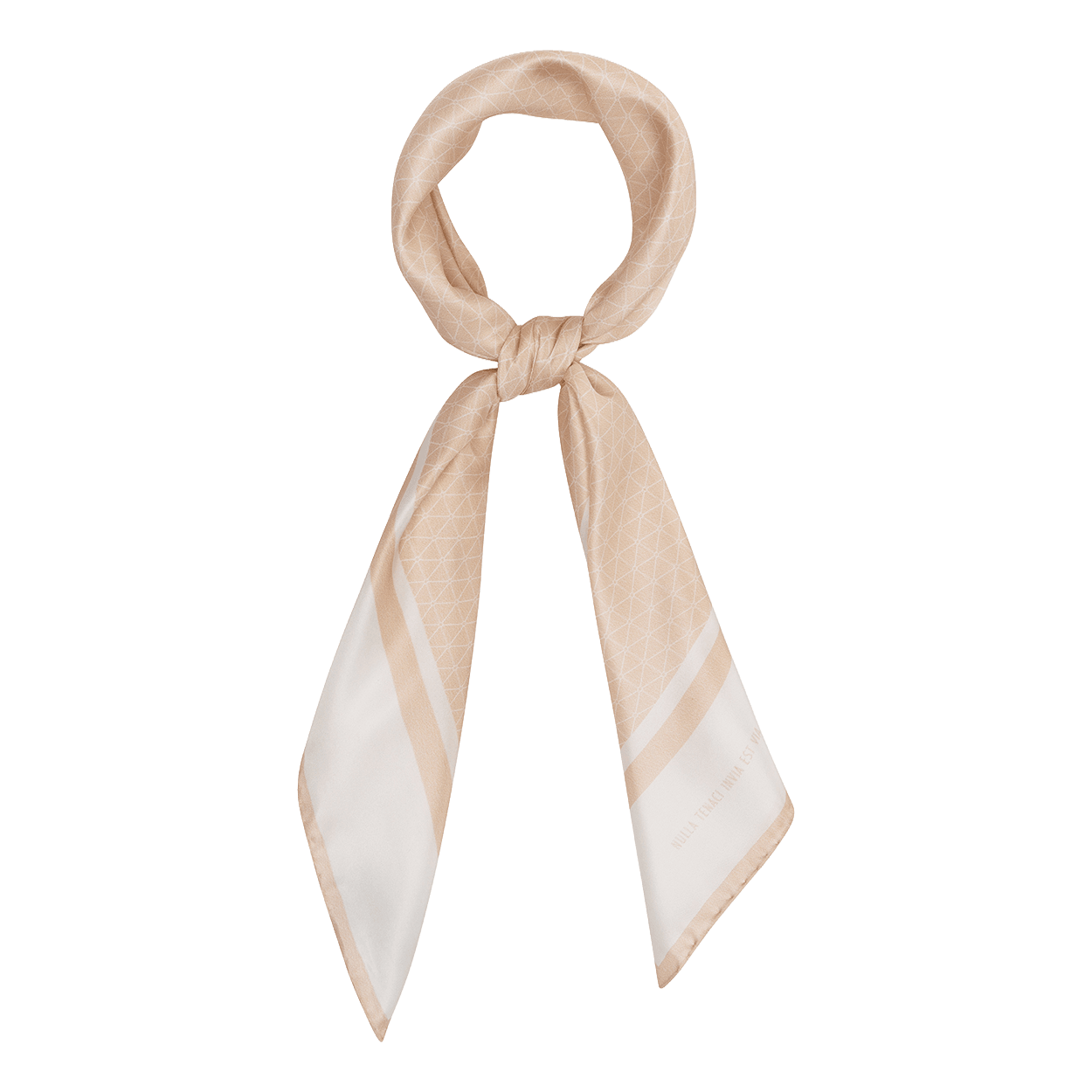Scarf beige tied
